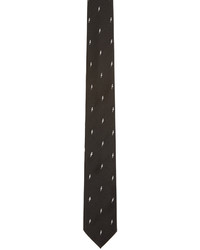 Мужской черный шелковый галстук от Neil Barrett