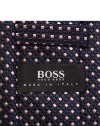 Мужской черный шелковый галстук от Hugo Boss