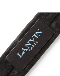 Мужской черный шелковый галстук от Lanvin