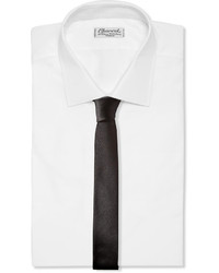 Мужской черный шелковый галстук от Lanvin