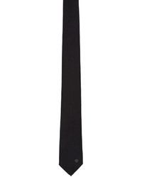 Мужской черный шелковый галстук от Versace