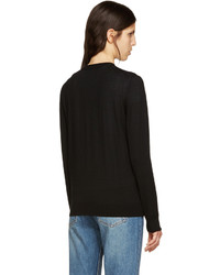 Женский черный шелковый кардиган от A.P.C.