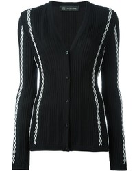 Женский черный шелковый кардиган от Versace
