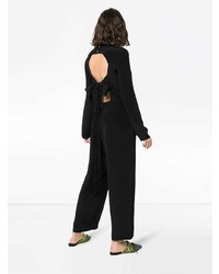 Черный шелковый комбинезон от Tibi