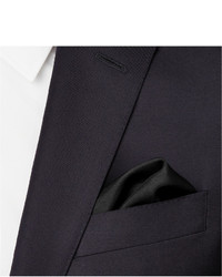 Черный шелковый нагрудный платок от Charvet