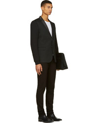 Мужской черный шелковый пиджак от Diesel