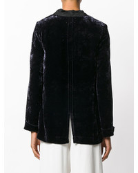 Женский черный шелковый пиджак от Forte Forte