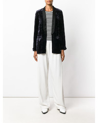 Женский черный шелковый пиджак от Forte Forte