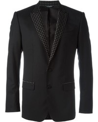 Мужской черный шелковый пиджак от Dolce & Gabbana
