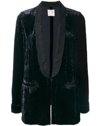 Женский черный шелковый пиджак от Forte Forte