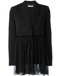 Женский черный шелковый пиджак от Givenchy