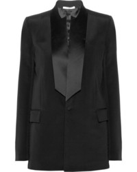 Женский черный шелковый пиджак от Givenchy