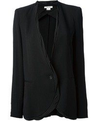 Женский черный шелковый пиджак от Helmut Lang