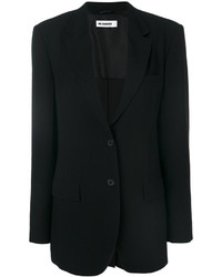 Женский черный шелковый пиджак от Jil Sander