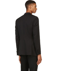 Мужской черный шелковый пиджак от Burberry