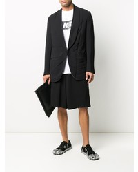 Мужской черный шелковый пиджак от Undercover