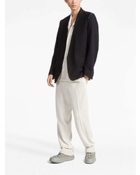 Мужской черный шелковый пиджак от Zegna