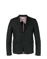 Мужской черный шелковый пиджак от Thom Browne