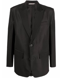 Мужской черный шелковый пиджак от Valentino
