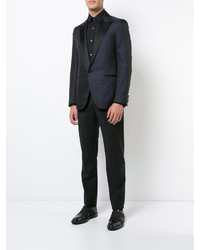 Мужской черный шелковый пиджак от Lanvin