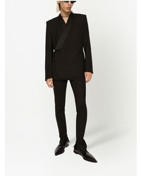 Мужской черный шелковый пиджак от Dolce & Gabbana