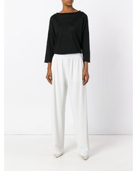 Женский черный шелковый свитер от Cruciani