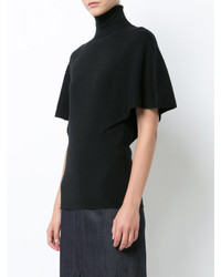 Женский черный шелковый свитер от Derek Lam