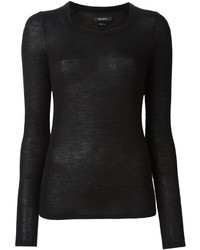 Женский черный шелковый свитер от Isabel Marant