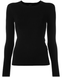 Женский черный шелковый свитер от Joseph
