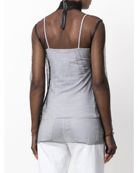 Женский черный шелковый свитер от Nude