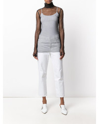 Женский черный шелковый свитер от Nude