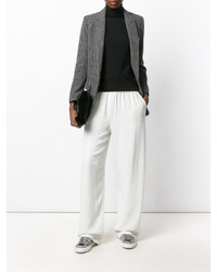 Женский черный шелковый свитер от Le Tricot Perugia