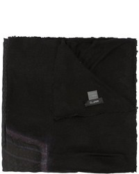 Женский черный шелковый шарф с принтом от Avant Toi