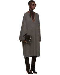 Женский черный шелковый шарф от Chloé