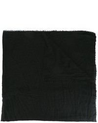 Женский черный шелковый шарф от Faliero Sarti