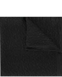Женский черный шелковый шарф от Fendi