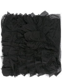 Женский черный шелковый шарф от Giorgio Armani