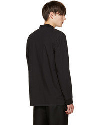 Мужской черный шерстяной бомбер от Helmut Lang