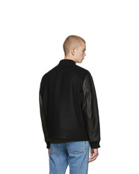 Мужской черный шерстяной бомбер от Rag and Bone