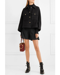 Женский черный шерстяной бомбер от Chloé