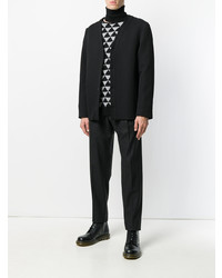 Мужской черный шерстяной бомбер от Chalayan