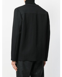 Мужской черный шерстяной бомбер от Chalayan