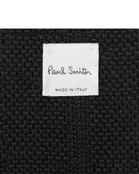 Мужской черный шерстяной вязаный галстук от Paul Smith