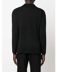 Мужской черный шерстяной вязаный пиджак от Lardini