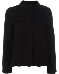 Женский черный шерстяной вязаный свитер от Armani Collezioni