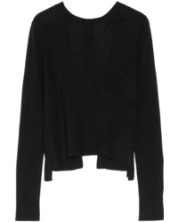 Женский черный шерстяной вязаный свитер от Elizabeth and James