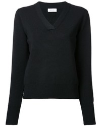 Женский черный шерстяной вязаный свитер от EN ROUTE
