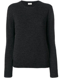 Женский черный шерстяной вязаный свитер от Masscob