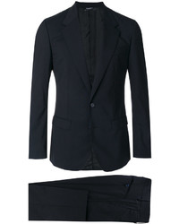Мужской черный шерстяной двубортный пиджак от Dolce & Gabbana