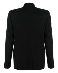 Мужской черный шерстяной двубортный пиджак от VTMNTS